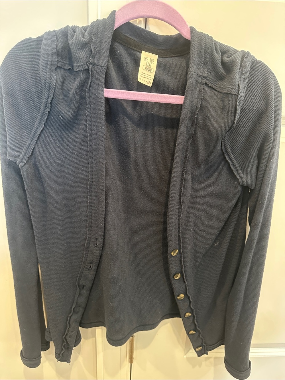 We The Free Soft Navy cardigan size large